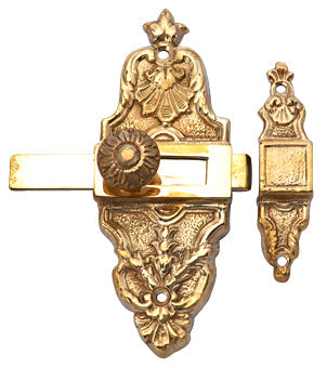4 5/8 Inch Tall French Door or Cabinet Slide Bolt Latch (Several Finishes Available) COPPER MOUNTAIN HARDWARE