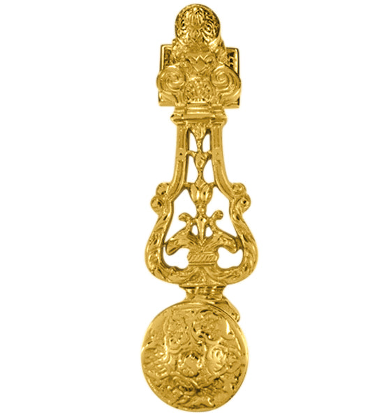 French Empire 9 inch Brass Lost Wax Cast Door Knocker (Several Finishes Available)