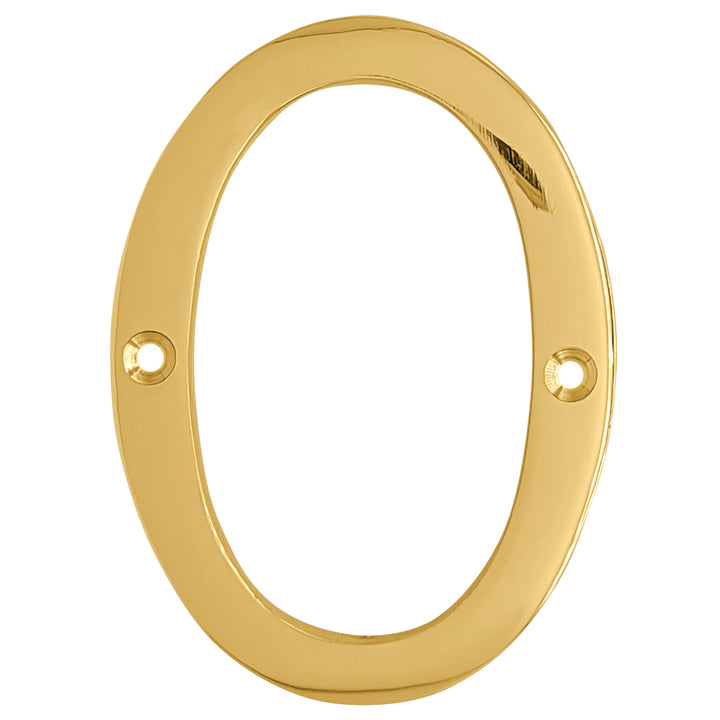 4 Inch Tall House Number 0