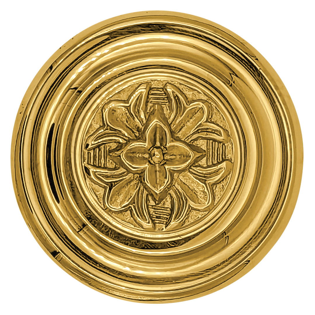 3 3/8 Inch Fleur De Lis French Oversized Knob (Several Finishes Available)