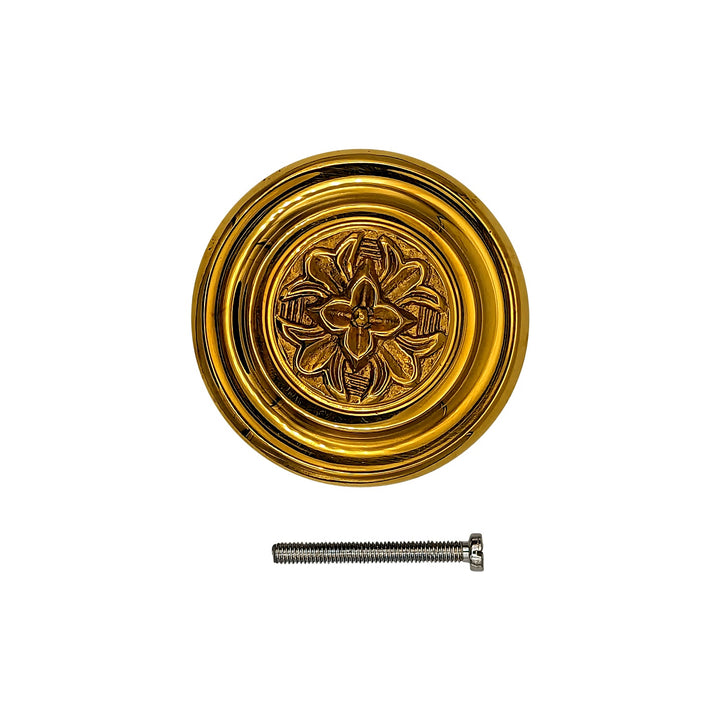 3 3/8 Inch Fleur De Lis French Oversized Knob (Several Finishes Available) COPPER MOUNTAIN HARDWARE