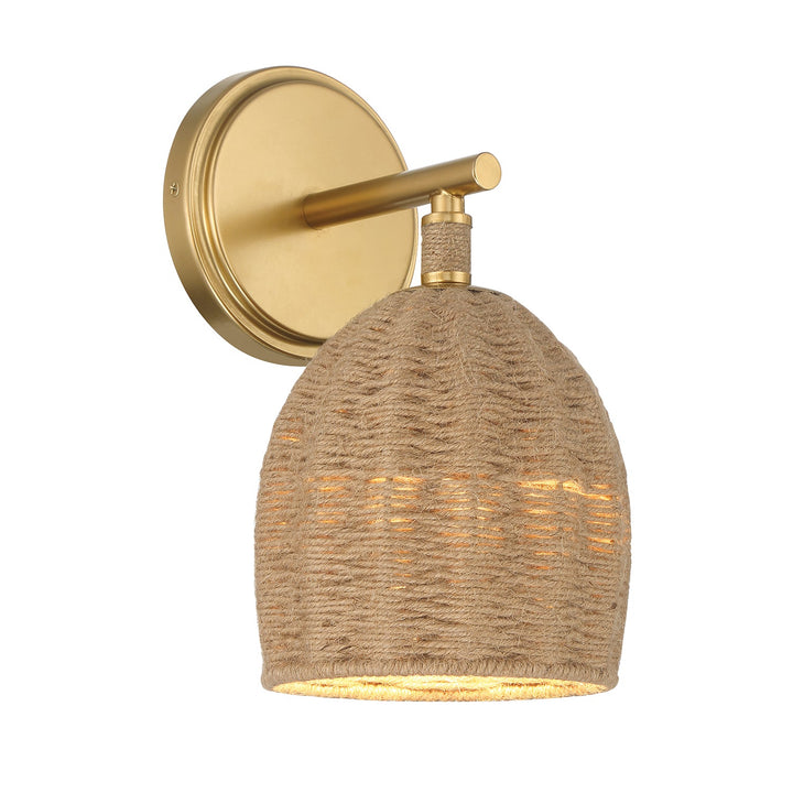 Jace 1 Light Soft Gold Sconce Crystorama