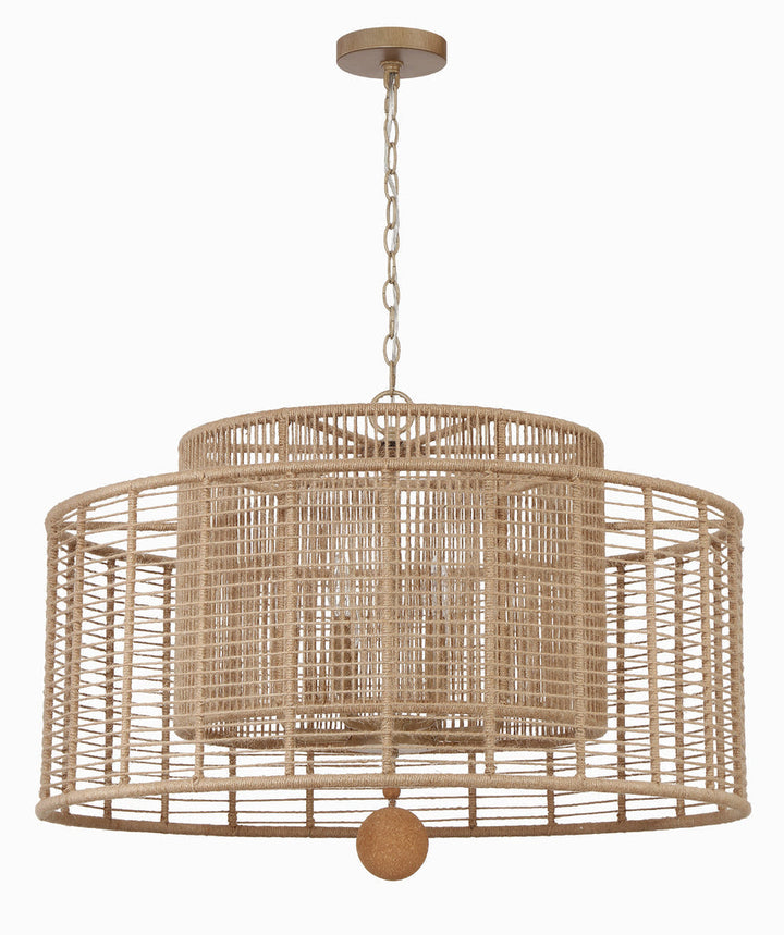 Jayna 8 Light Burnished Silver Chandelier Crystorama