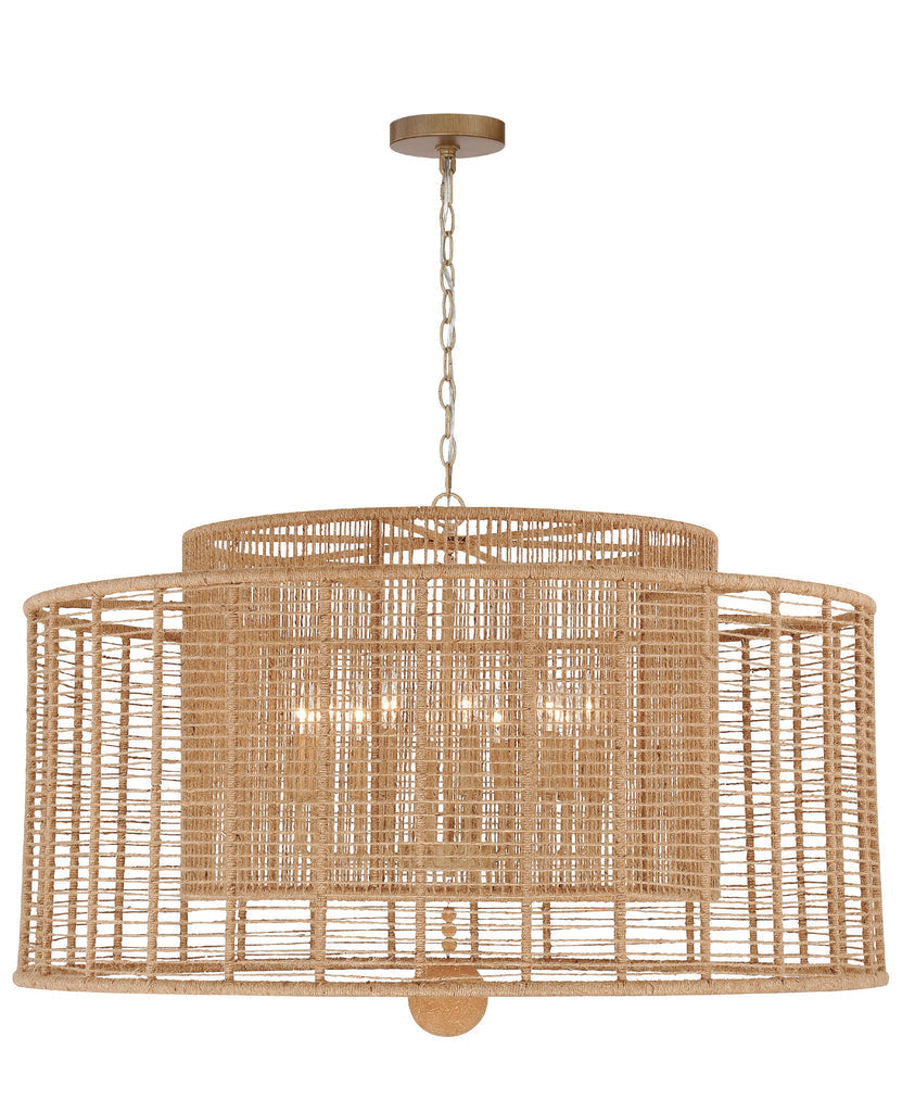 Jayna 12 Light Burnished Silver Chandelier Crystorama