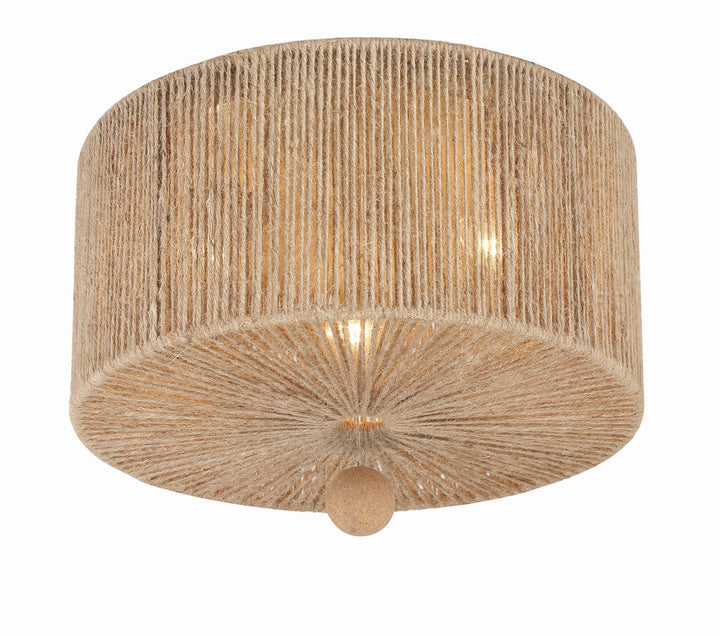 Crystorama Crystorama Jessa 3 Light Burnished Silver Flush Mount