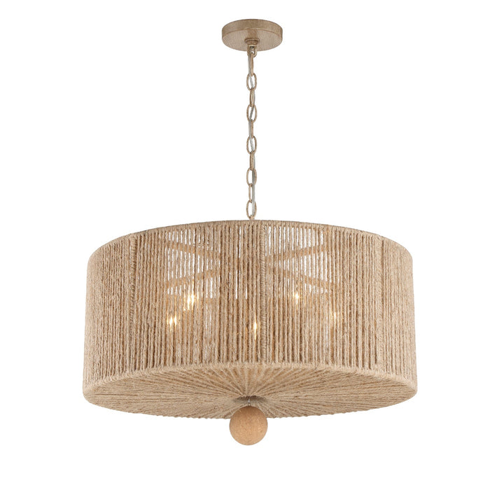 Jessa 5 Light Burnished Silver Chandelier Crystorama