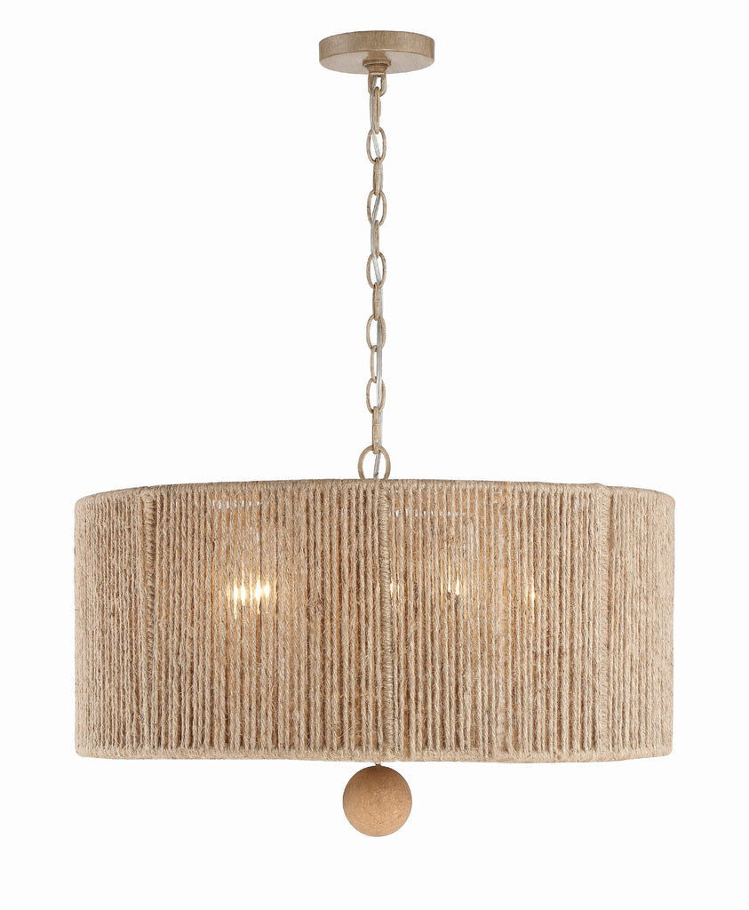 Jessa 5 Light Burnished Silver Chandelier Crystorama