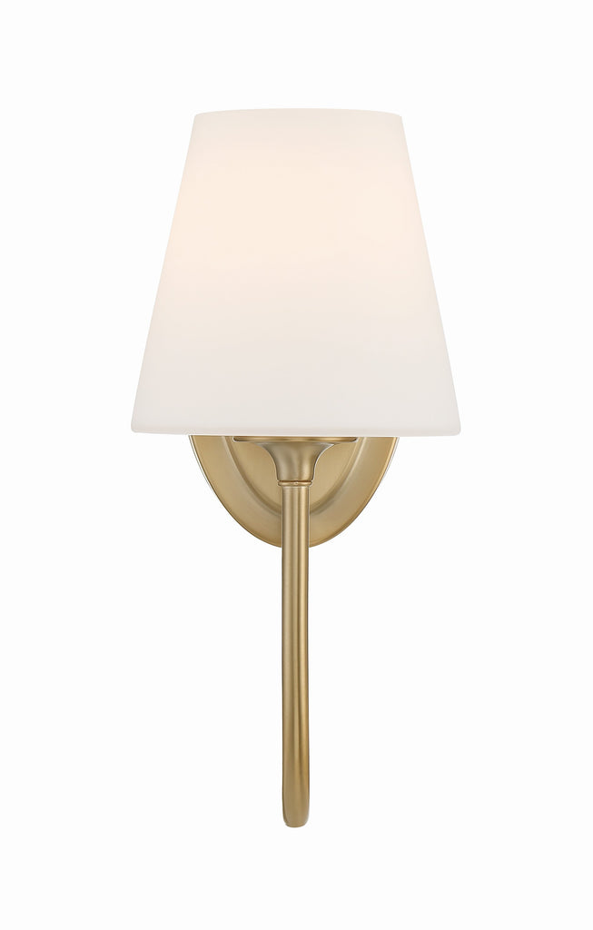 Juno 1 Light Vibrant Gold Sconce Crystorama