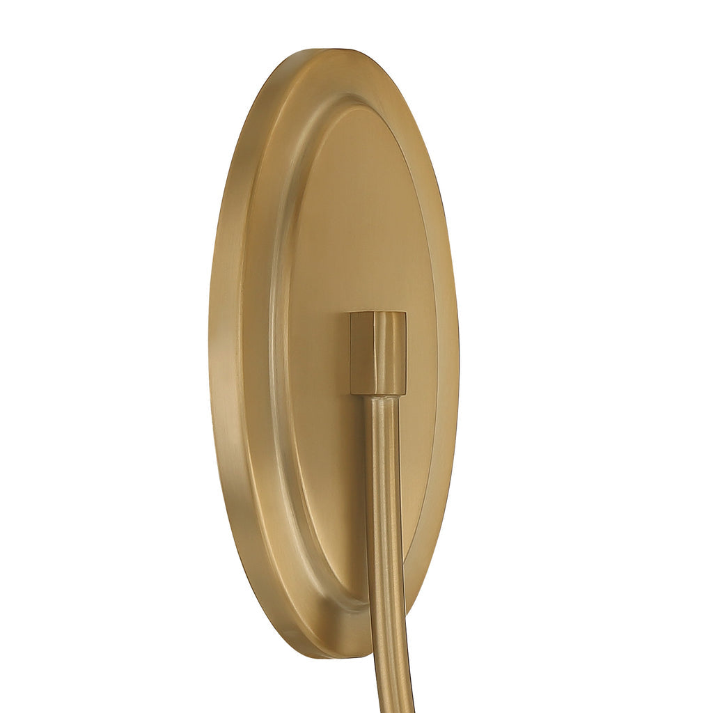 Juno 1 Light Vibrant Gold Sconce Crystorama