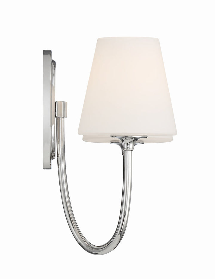 Juno 2 Light Polished Nickel Sconce Crystorama