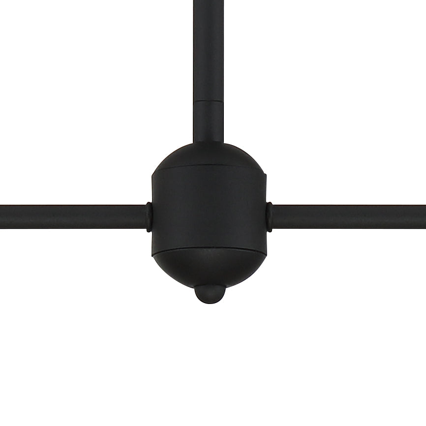 Keenan 4 Light Black Forged Chandelier Crystorama