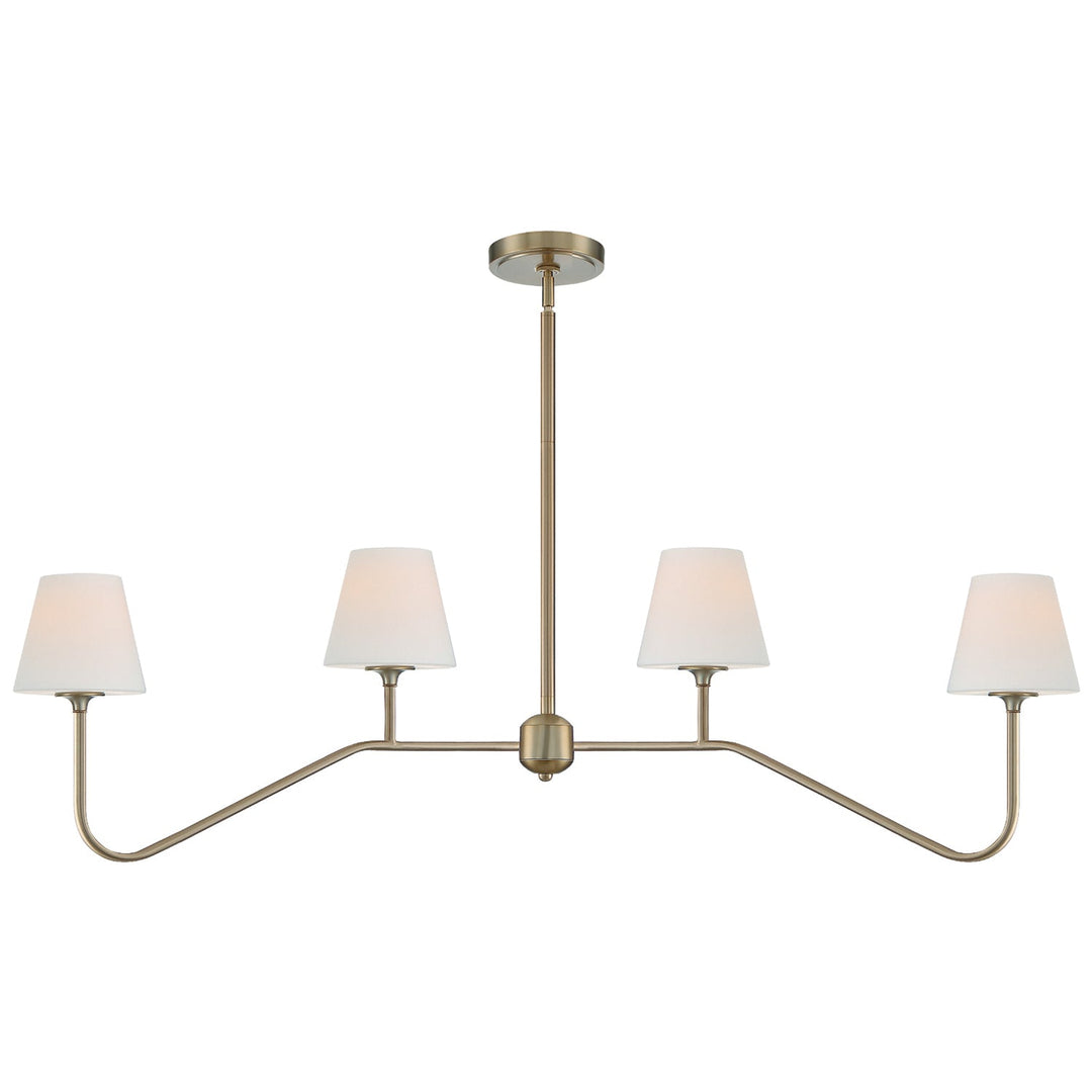 Keenan 4 Light Vibrant Gold Chandelier Crystorama