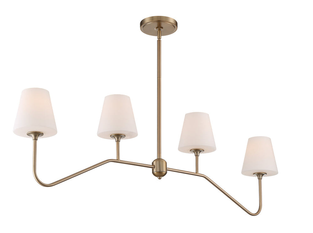 Keenan 4 Light Vibrant Gold Chandelier Crystorama