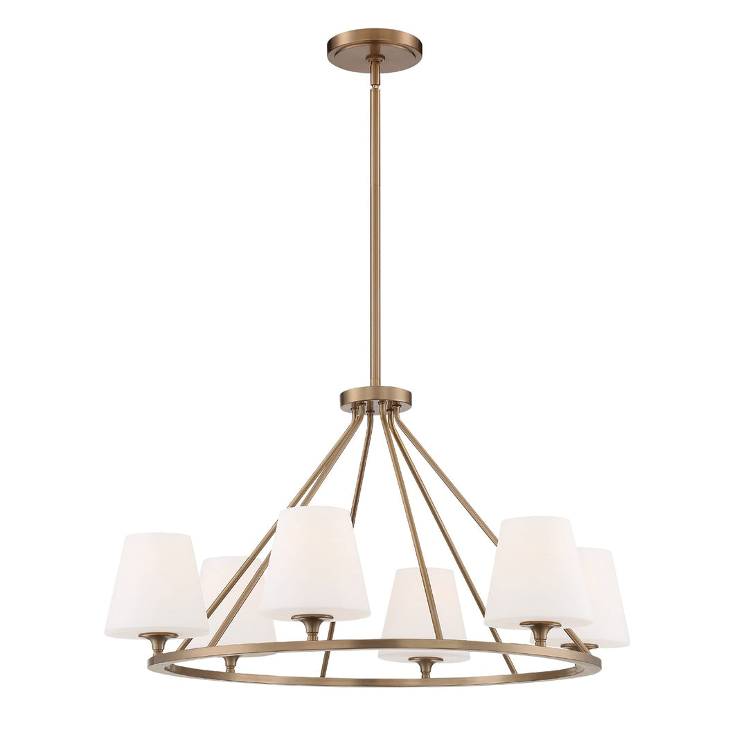 Keenan 6 Light Vibrant Gold Chandelier Crystorama