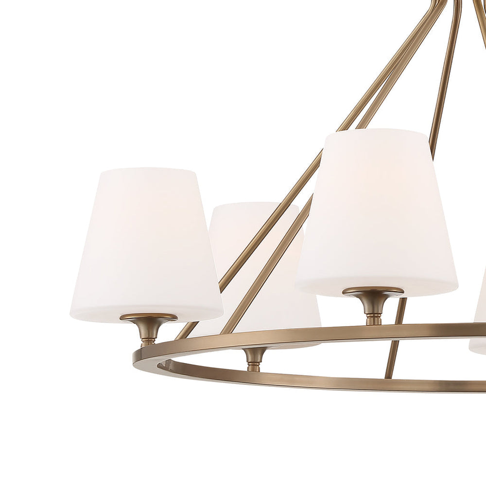 Keenan 6 Light Vibrant Gold Chandelier Crystorama