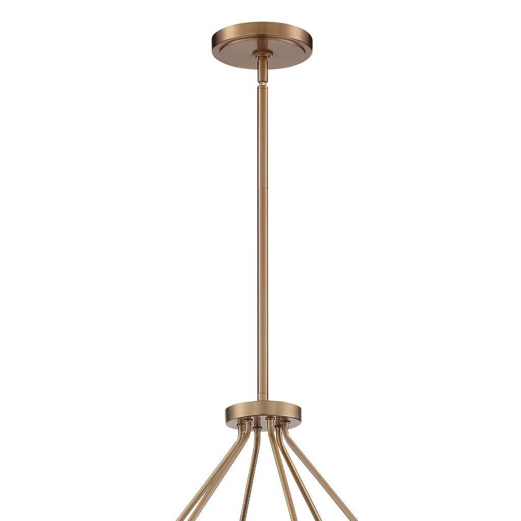 Keenan 6 Light Vibrant Gold Chandelier Crystorama