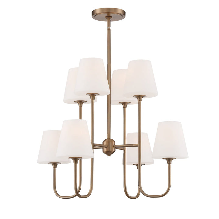 Keenan 8 Light Vibrant Gold Chandelier Crystorama