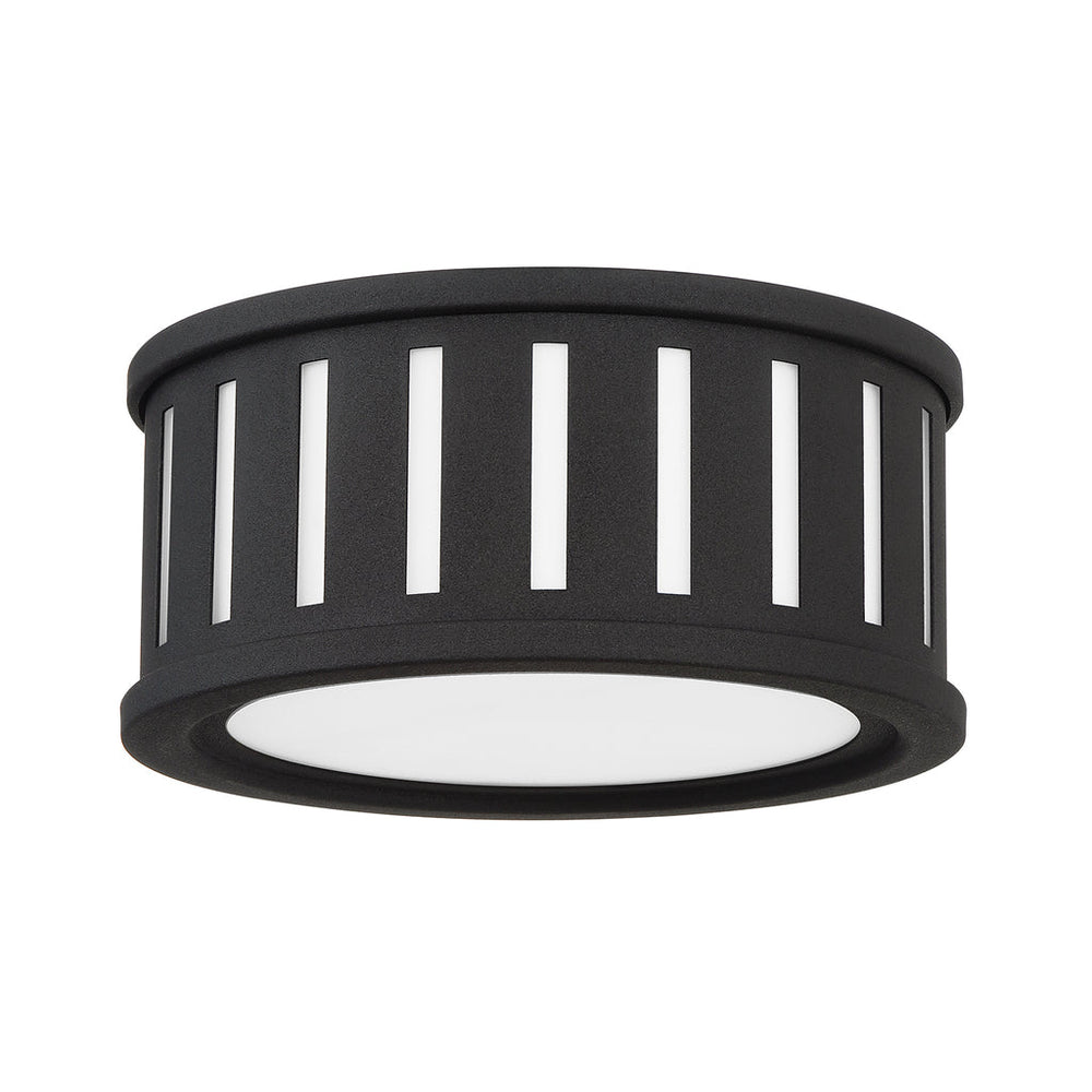 Crystorama Crystorama Kendal 2 Light Black Forged Flush Mount 
