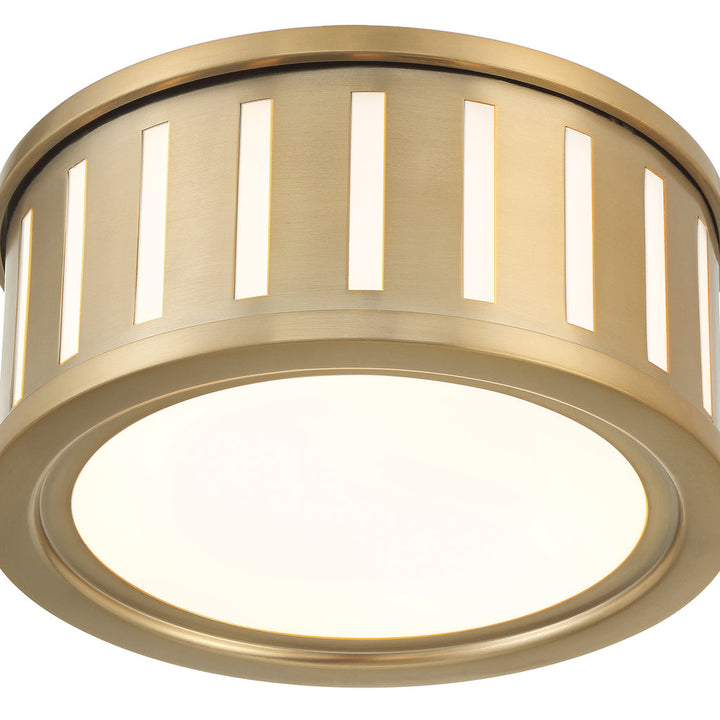 Crystorama Crystorama Kendal 2 Light Vibrant Gold Flush Mount 
