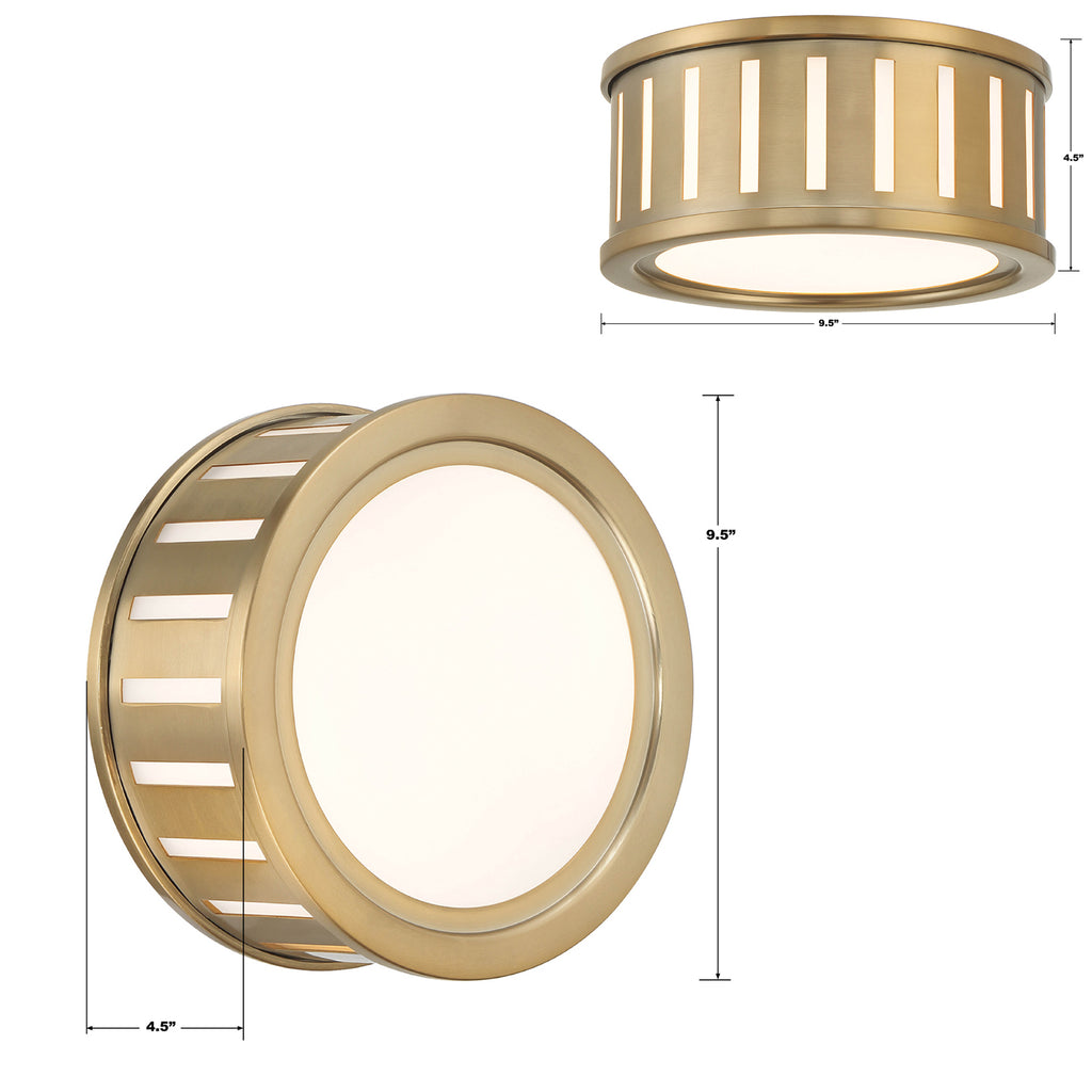 Kendal 2 Light Vibrant Gold Sconce Crystorama