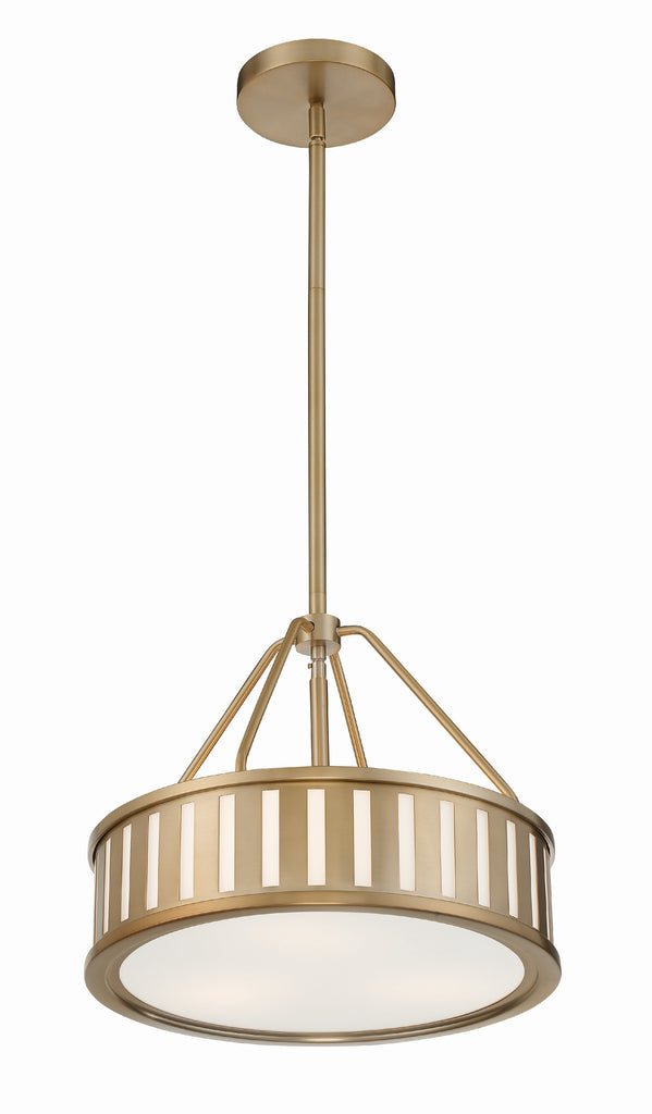 Kendal 3 Light Vibrant Gold Mini Chandelier Crystorama