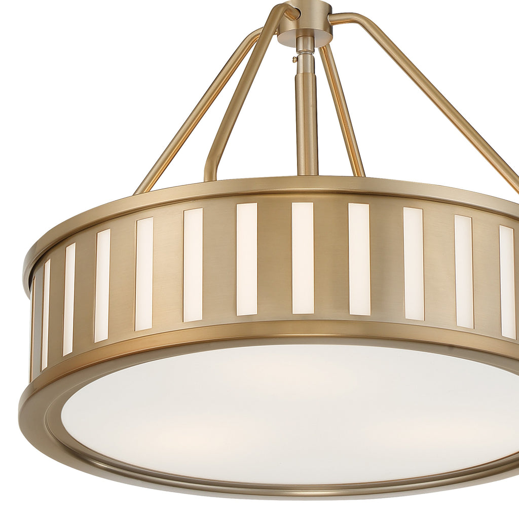 Kendal 3 Light Vibrant Gold Mini Chandelier Crystorama