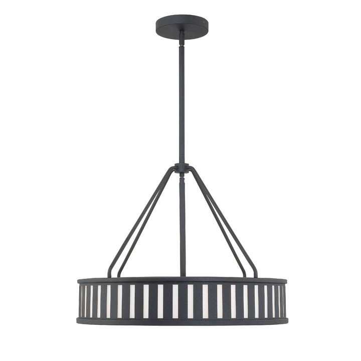 Kendal 4 Light Black Forged Chandelier Crystorama