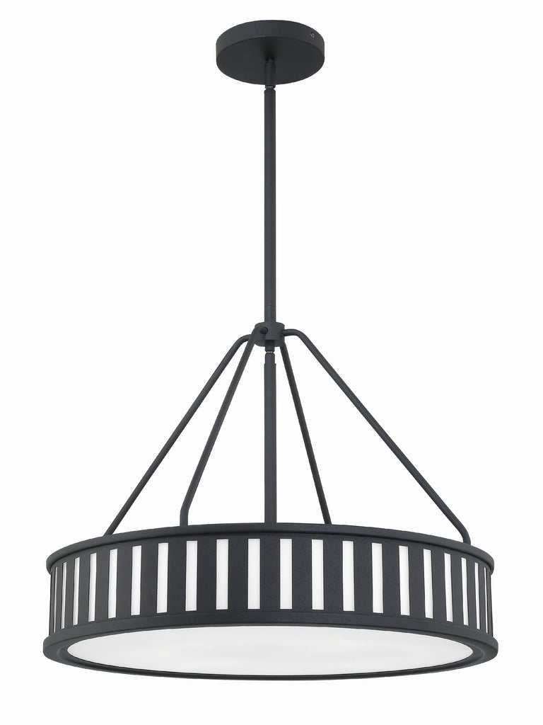 Kendal 4 Light Black Forged Chandelier Crystorama