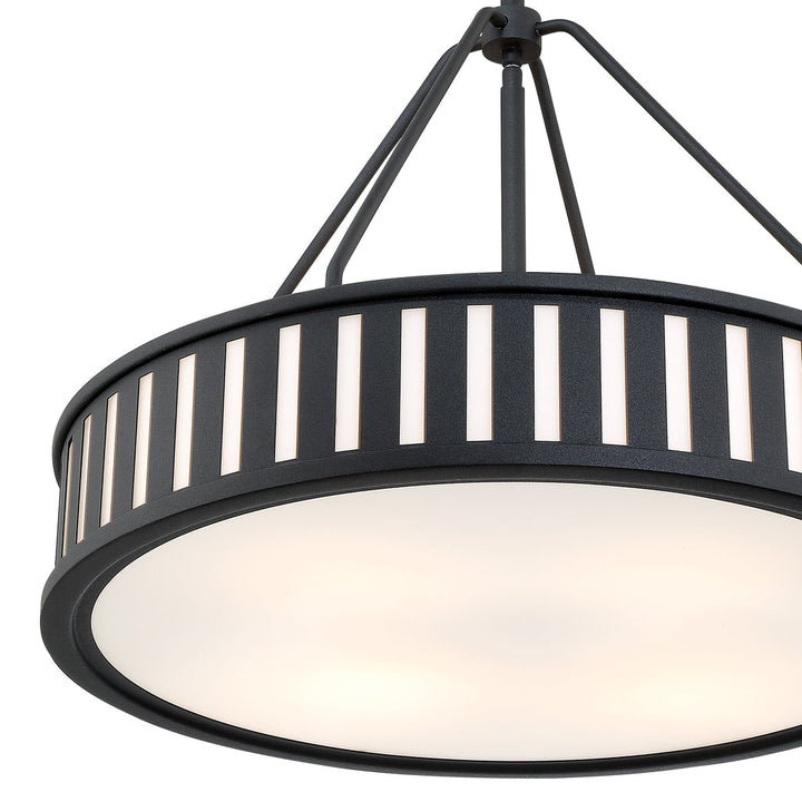 Kendal 4 Light Black Forged Chandelier Crystorama