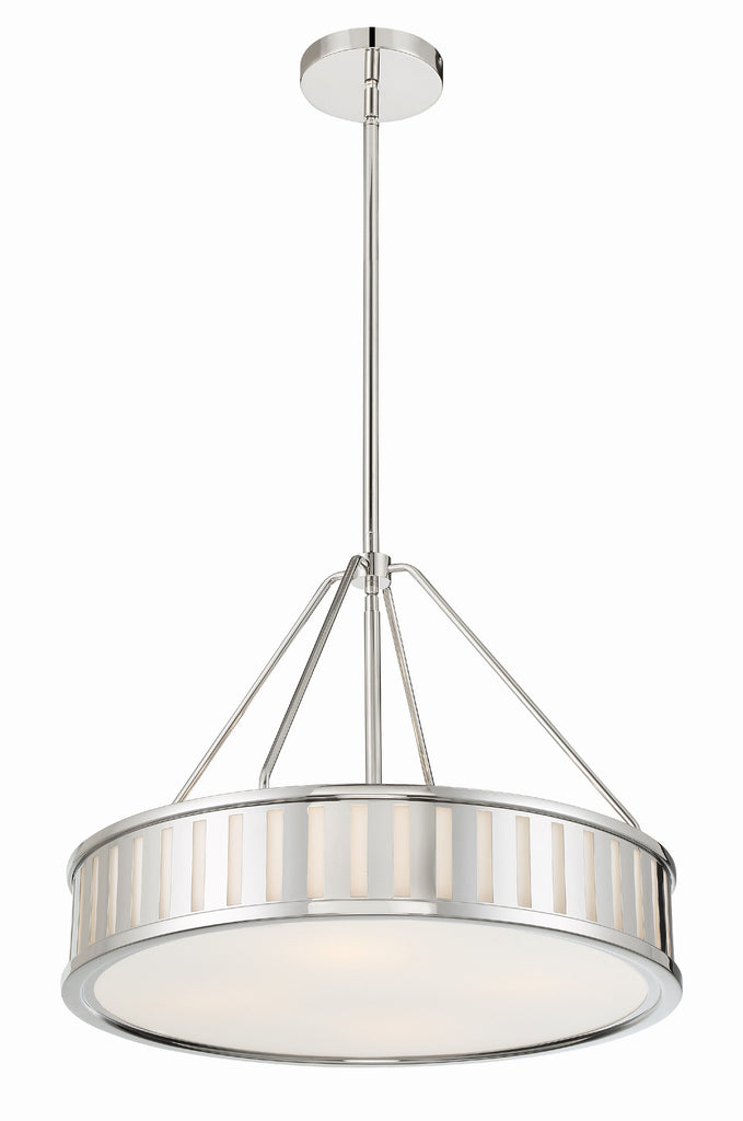 Kendal 4 Light Polished Nickel Chandelier Crystorama