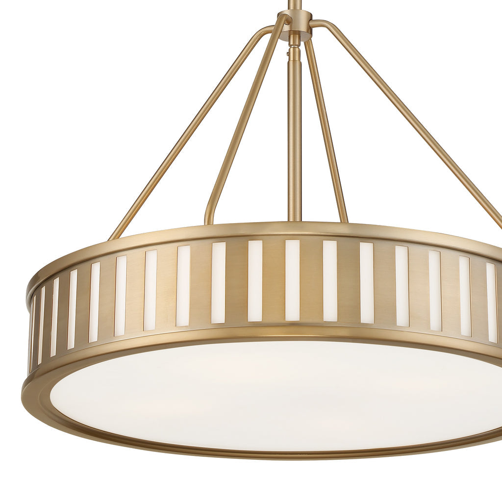 Kendal 4 Light Vibrant Gold Chandelier Crystorama