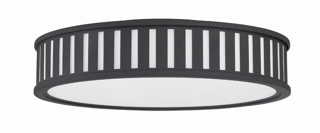 Crystorama Crystorama Kendal 4 Light Black Forged Flush Mount