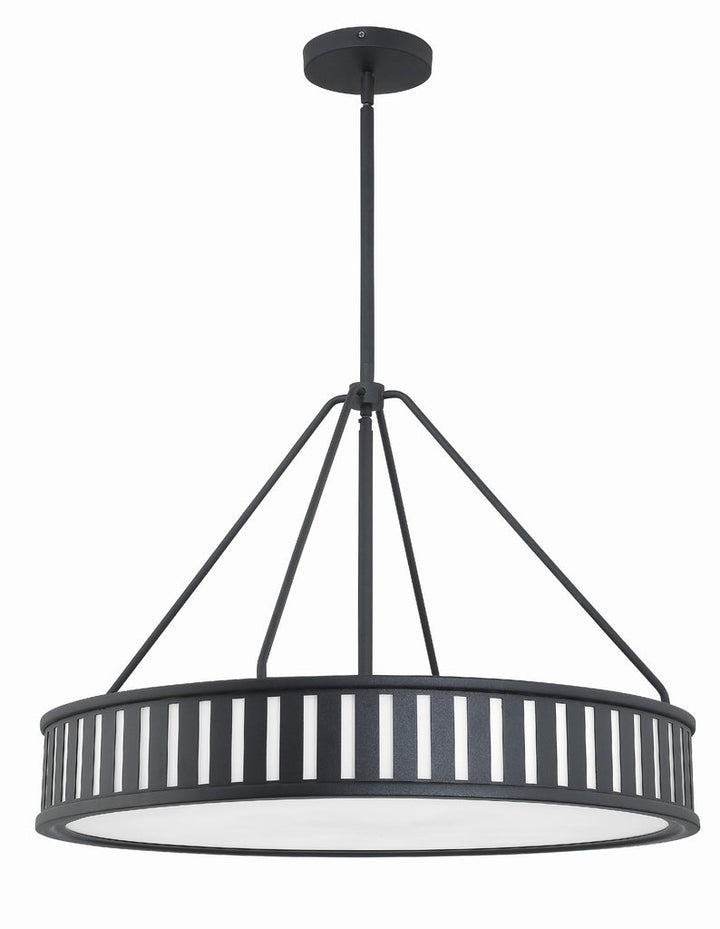 Kendal 6 Light Black Forged Chandelier Crystorama