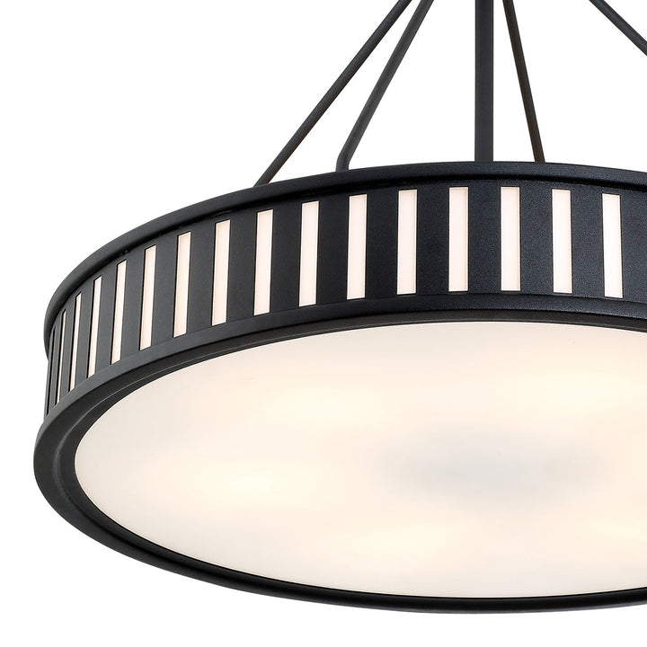 Kendal 6 Light Black Forged Chandelier Crystorama