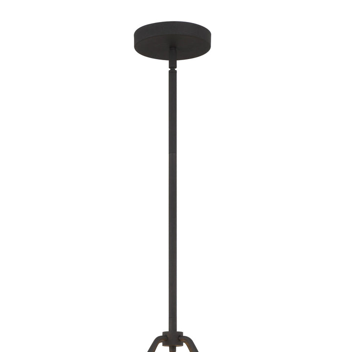 Kendal 6 Light Black Forged Chandelier Crystorama