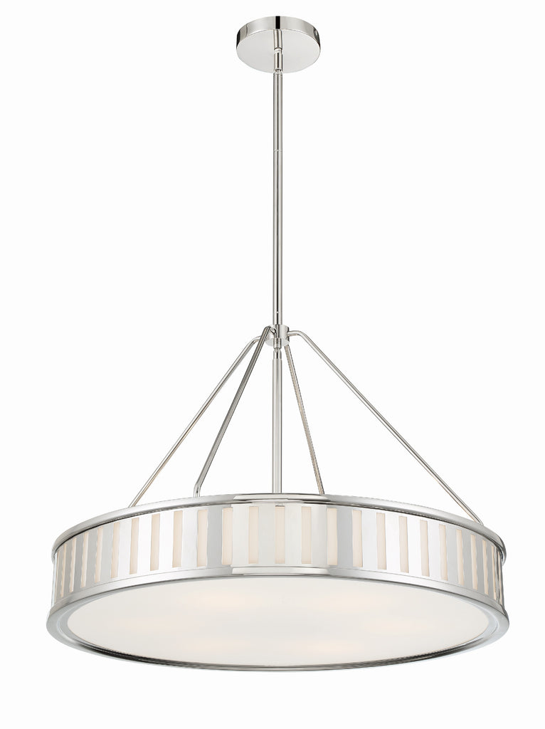 Kendal 6 Light Polished Nickel Chandelier Crystorama