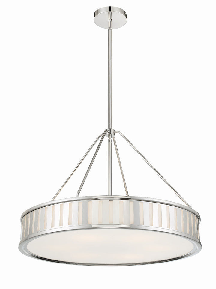 Kendal 6 Light Polished Nickel Chandelier Crystorama