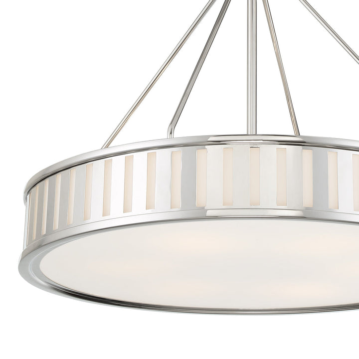 Kendal 6 Light Polished Nickel Chandelier Crystorama