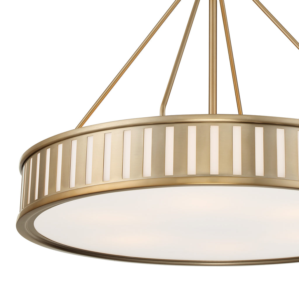 Kendal 6 Light Vibrant Gold Chandelier Crystorama