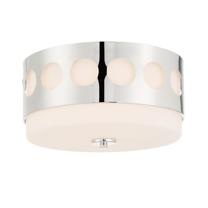 Crystorama Crystorama Kirby 2 Light Polished Nickel Flush Mount