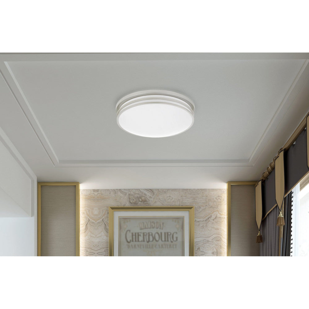 INTEGRATED LED 25W, 2000 LUMEN, 80 CRI, DIMMABLE CEILING FLUSH MOUNT WITH ACRYLIC DIFFUSER Cal Lighting