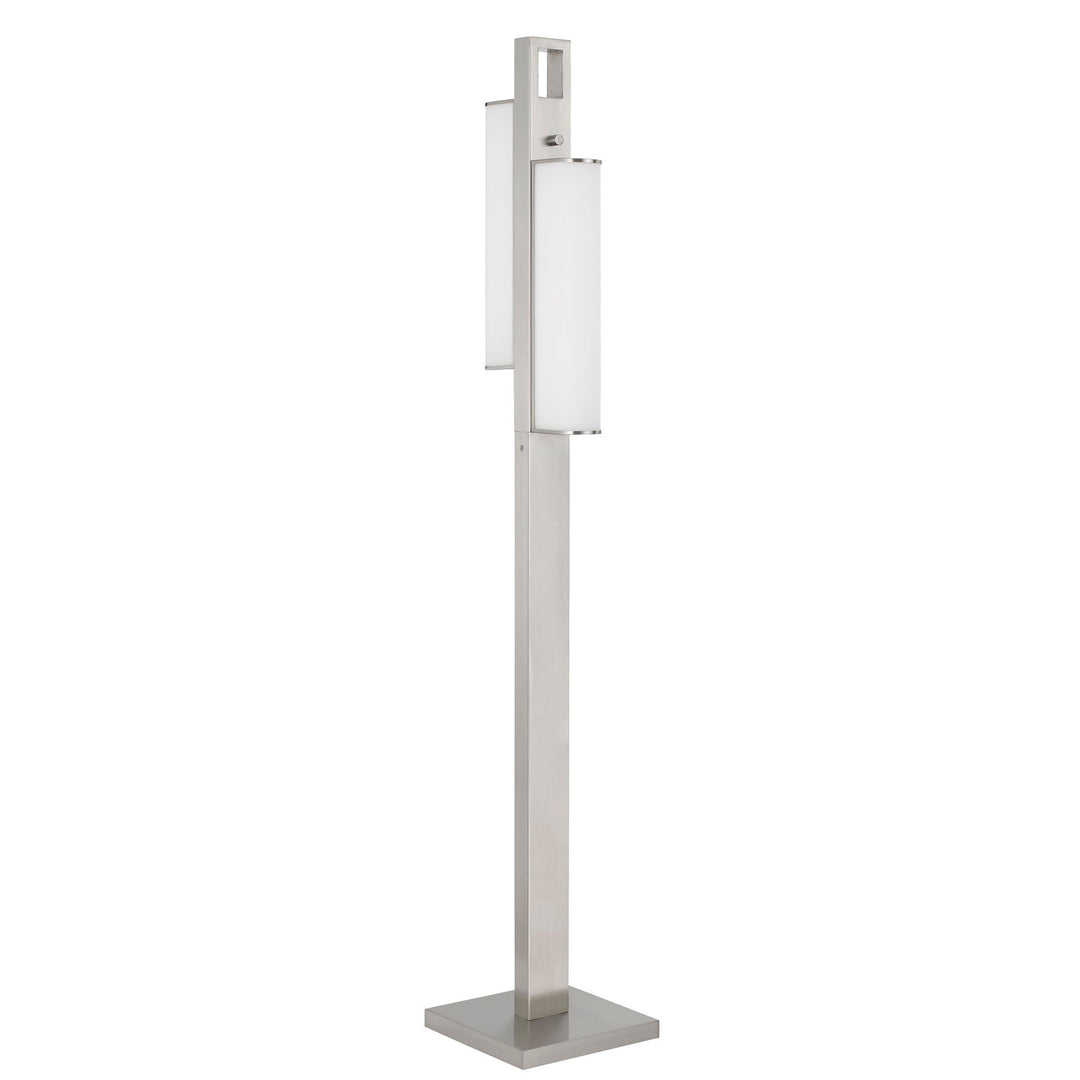 Zamora dual LED metal floor lamp with dimmer switch Cal Lighting