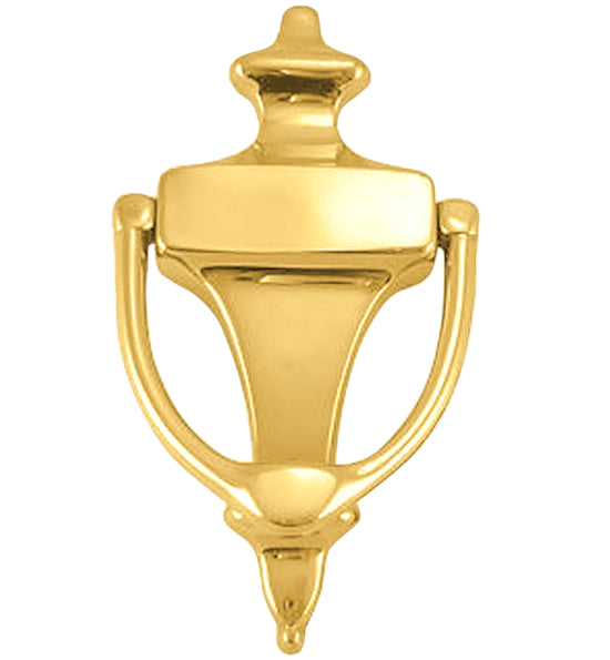 6 Inch (4 1/4 Inch c-c) Solid Brass Traditional Door Knocker