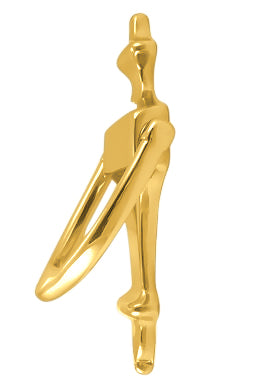 6 Inch (4 1/4 Inch c-c) Solid Brass Traditional Door Knocker