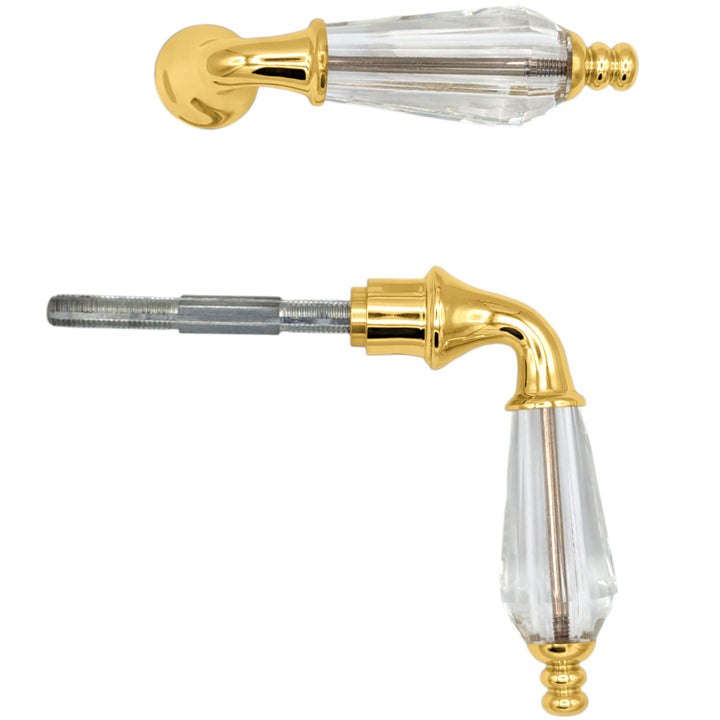 Crystal Lever Spare Door Knob Set (Several Finishes Available)