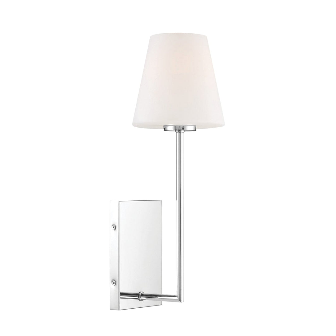 Lena 1 Light Polished Chrome Sconce Crystorama