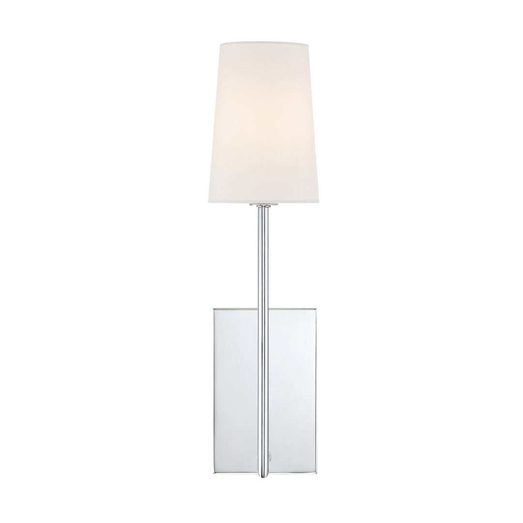 Lena 1 Light Polished Chrome Sconce Crystorama