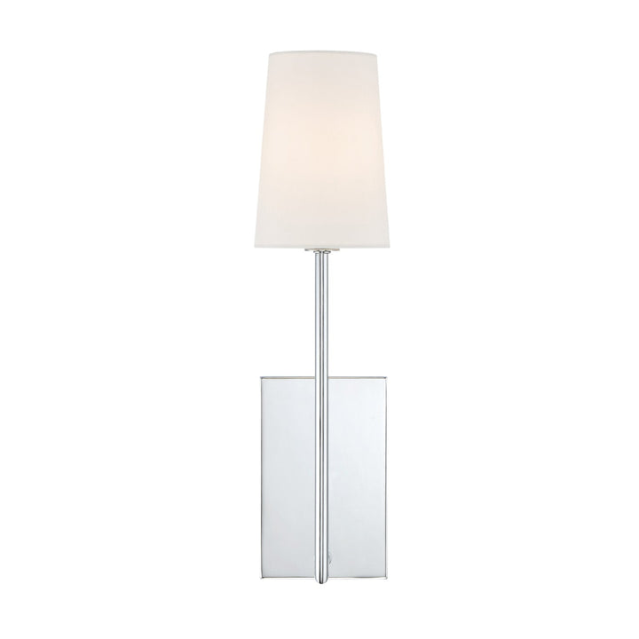 Lena 1 Light Polished Chrome Sconce Crystorama