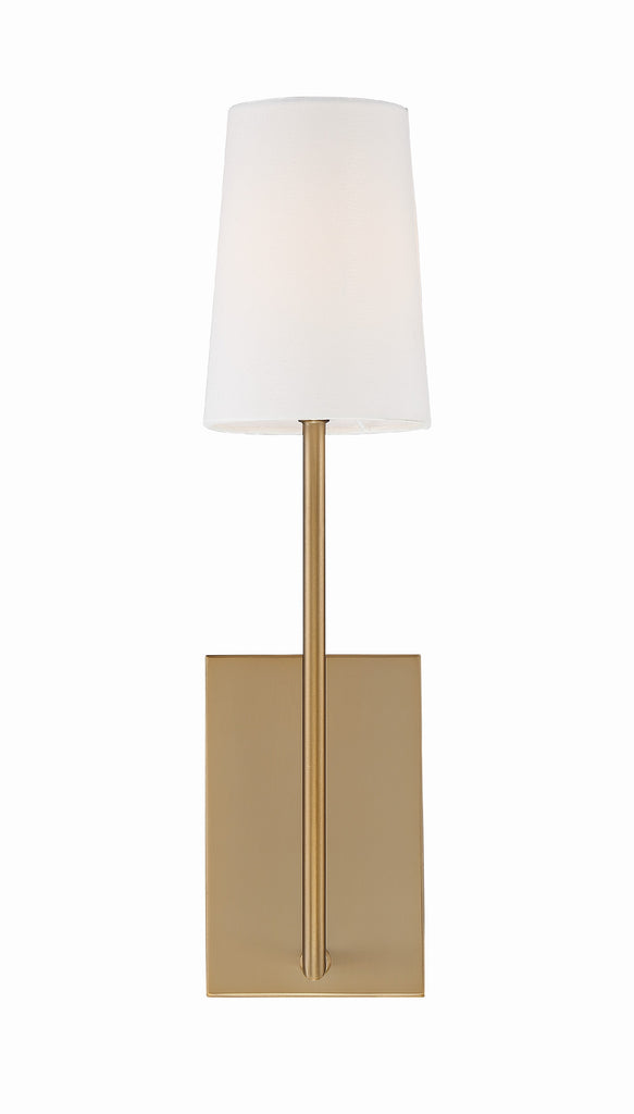 Lena 1 Light Vibrant Gold Sconce Crystorama