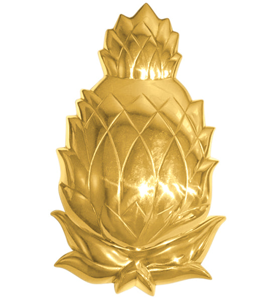 Pineapple 7 1/2 Inch Brass Door Knocker (Several Finishes Available)